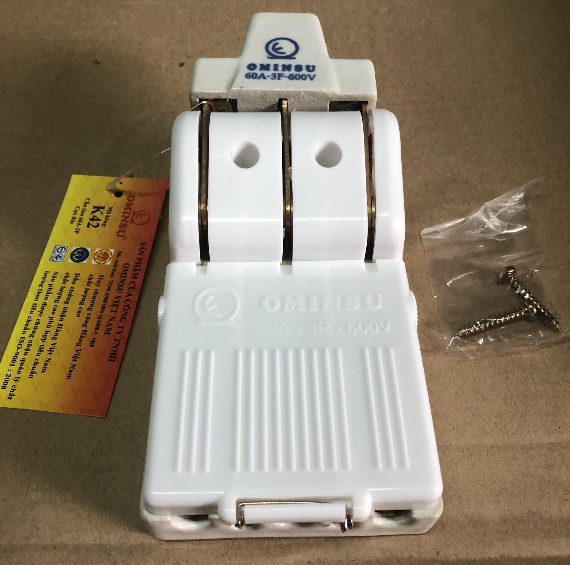 Cầu dao điện cao cấp 2 ngả OMINSU CD 60A-3P