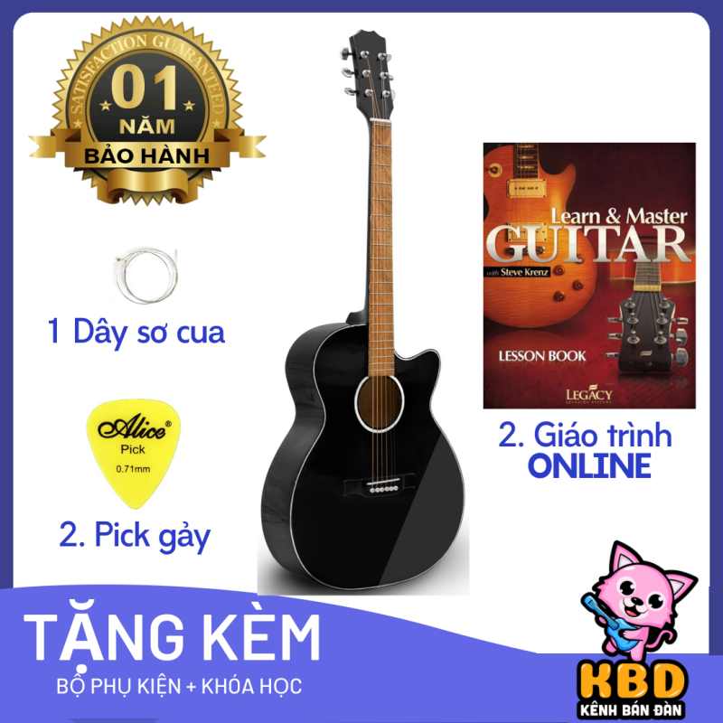 Đàn Guitar Acoustic KBD MS 2020 + pick gảy , giáo trình online hướng dẫn cho người mới tập chơi.[TẶNG KÈM KHÓA HỌC]