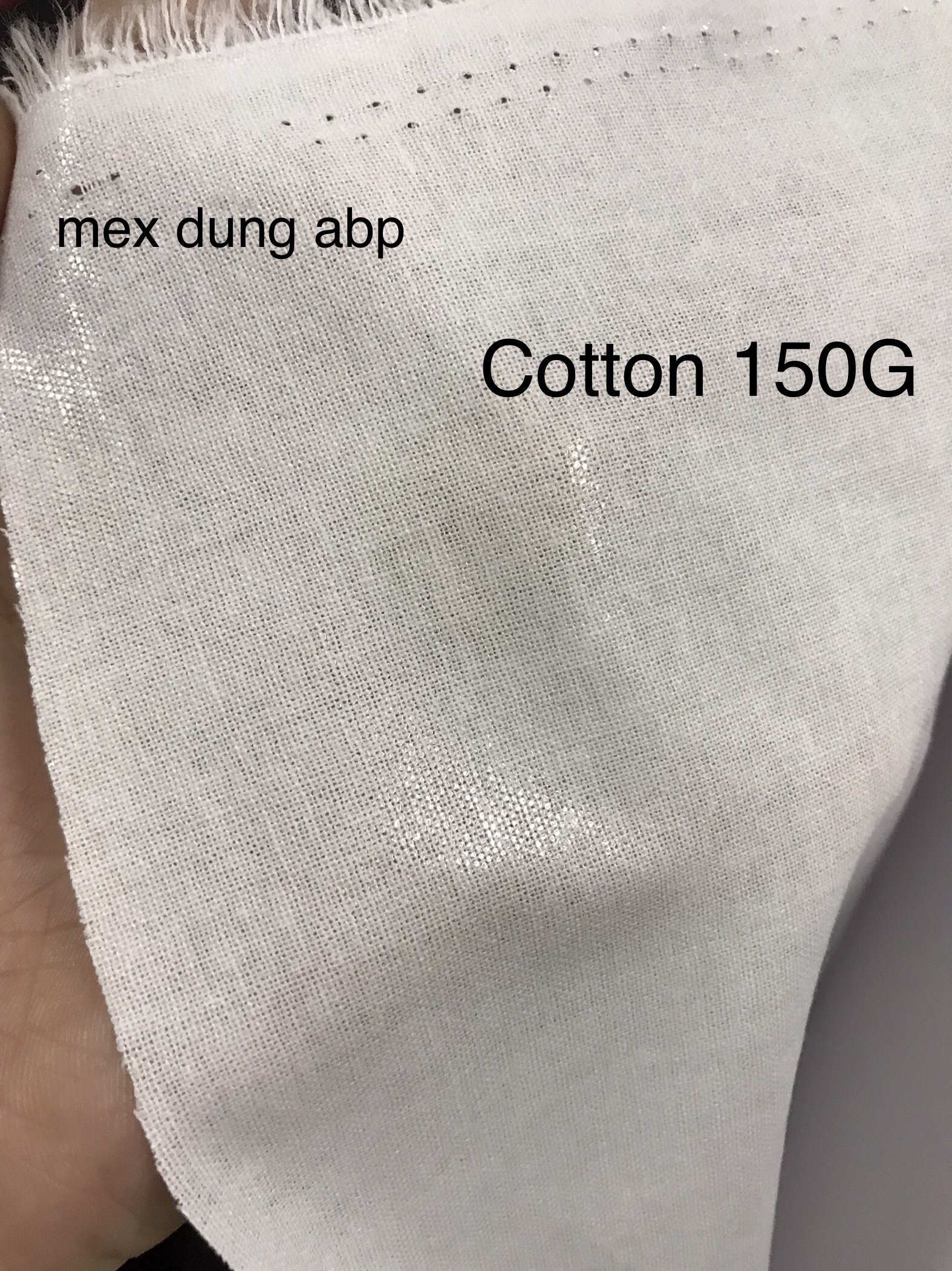 Keo vải cotton ( mếch vải ) mềm