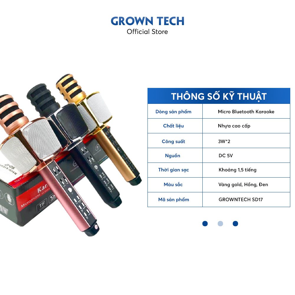 Micro karaoke, micro không dây, micro karaoke bluetooth, micro bluetooth 3 in 1 SD16 phiên bản nâng cấp