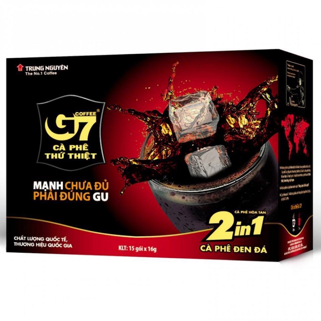 [Siêu thị WinMart] -  Cà phê tan đen đá 2in1 G7 hộp 240g