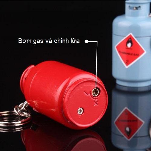 Bật Lửa Móc Khoá Hình Bình Gas ( Kim Loại )