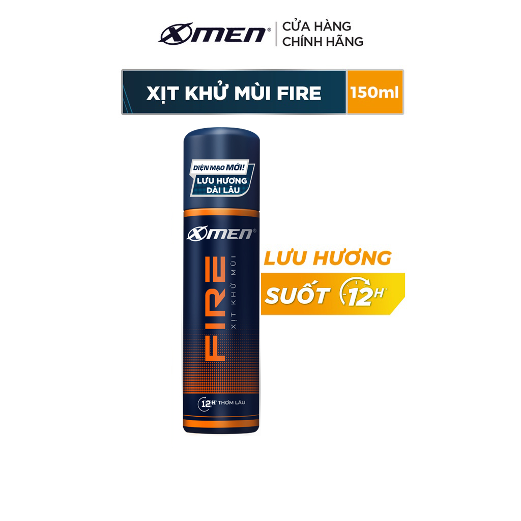 Xịt khử mùi X-men Fire 140ml