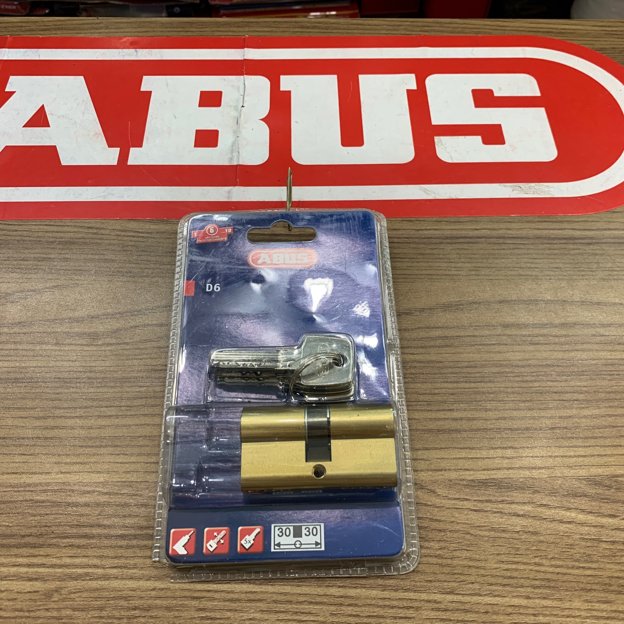 Ổ Khoá ( lõi) ABUS D6 35/35 đồng chìa vi tính
