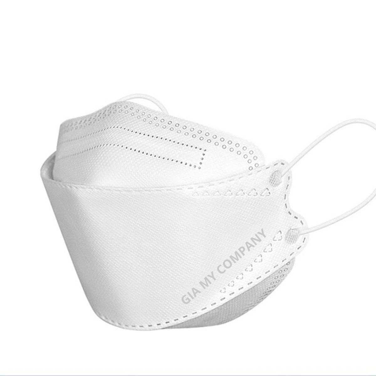 10 chiếc Khẩu trang 4D KF94 Gia Mỹ ôm gọn mặt, vải mềm mịn, êm tai