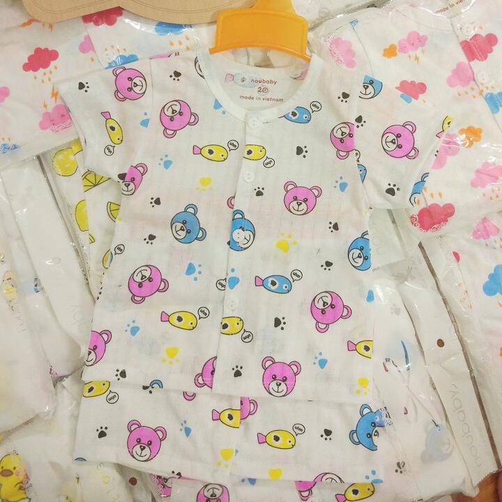 combo 5 bộ cotton giấy cho bé yêu
