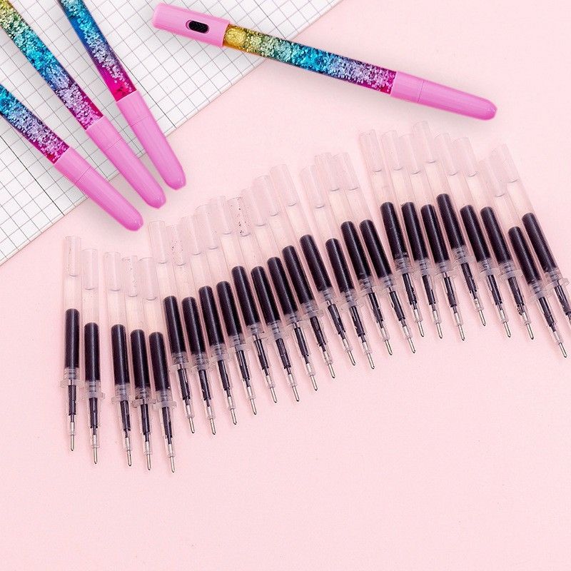 [HCM]Set 05 ruột bút mực gel thay thế loại ngắn màu đen