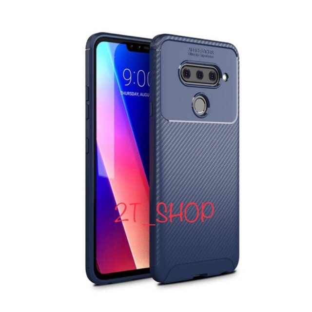 ỐP LƯNG AUTO FOCUS LG V40 NHỰA MỀM, VÂN CARBON