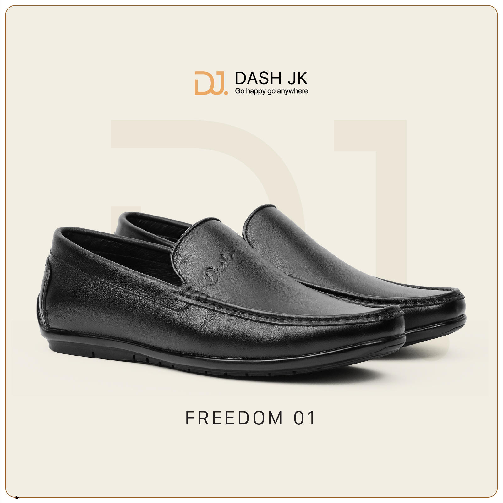 Giày Mọi Nam Da Mềm Công Sở Cao Cấp DASH JK Freedom- FD01