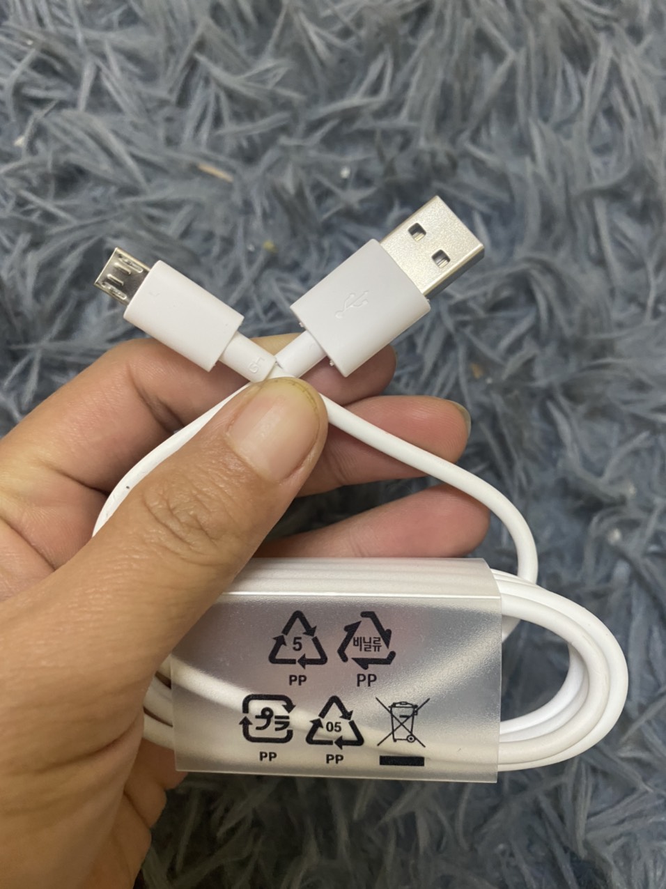 dây sạc, cáp sạc samsung Micro USB chính hãng BH 12 tháng