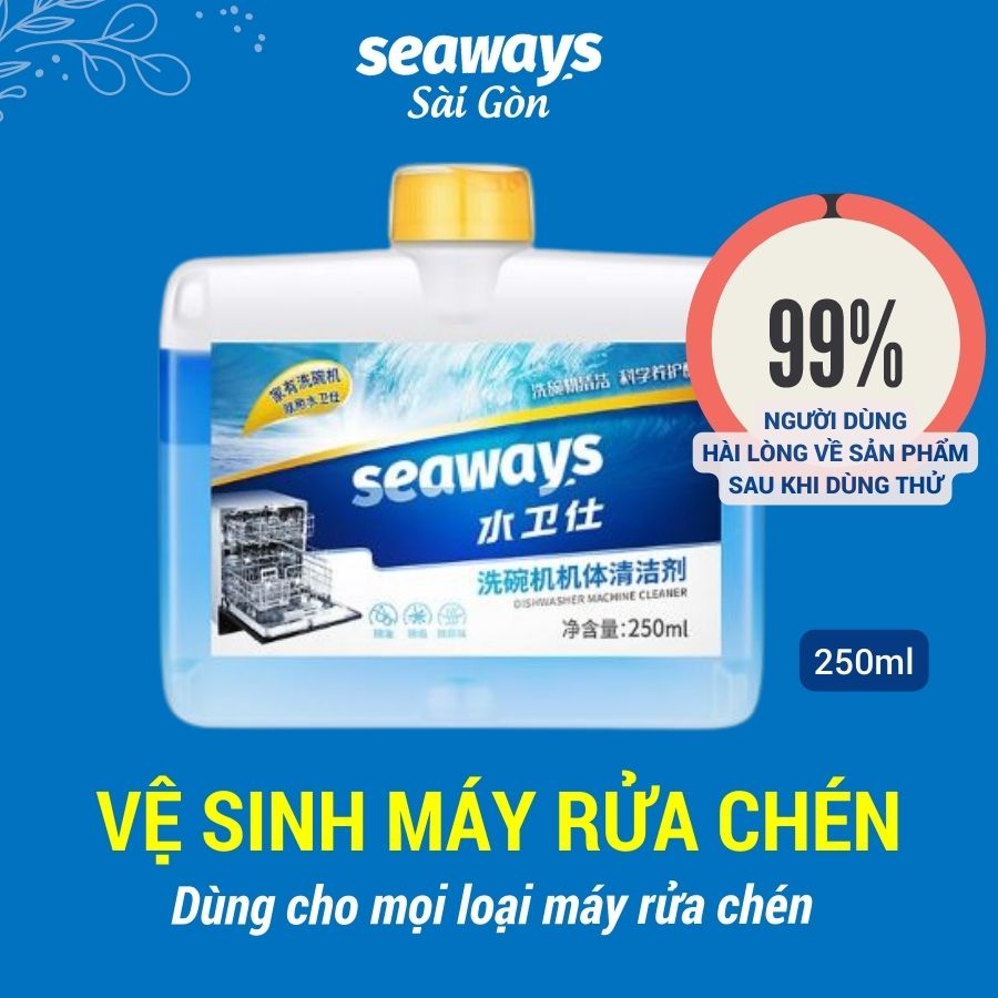 Dung Dịch Vệ Sinh Máy Rửa Chén Siêu Sạch Seaways - Chai 250ml