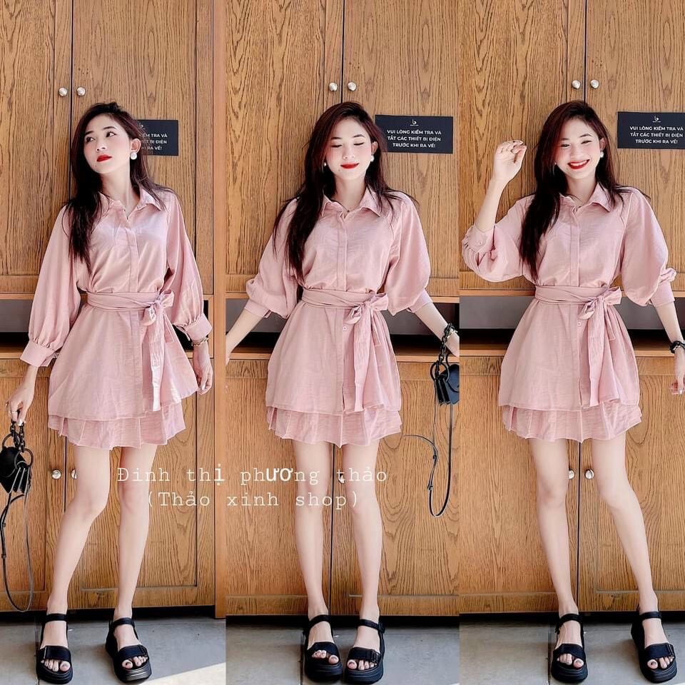 Set váy đũi cột eo cho cô nàng sang chảnh