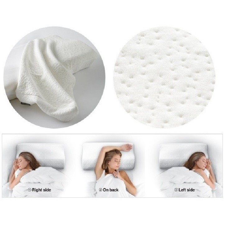 Gối cong Memory Foam Lock&Lock HLW111 (50x30x10cm)