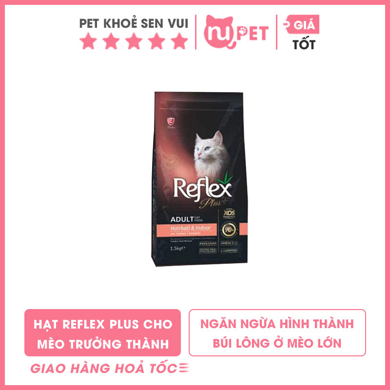 Thức ăn hạt cho mèo trưởng thành Reflex Plus 1.5kg
