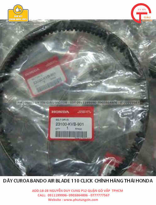 DÂY CUROA HONDA AIR BLADE 110 , CLICK 110  CHÍNH HÃNG HONDA THÁI
