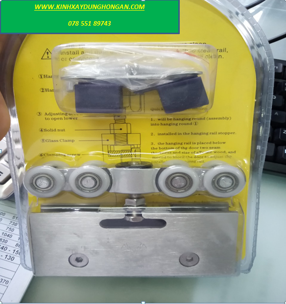 [HCM]bộ bánh xe lùa 8 bánh VVP