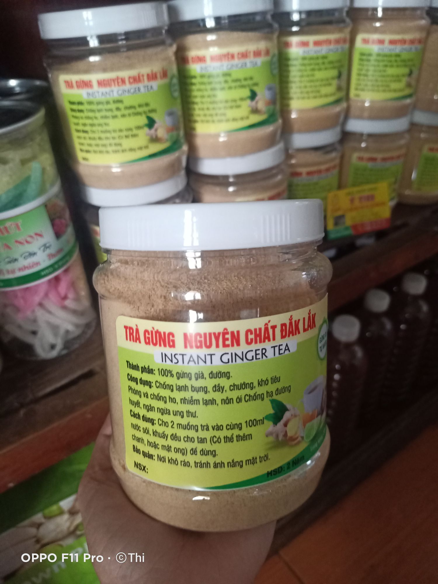 BỘT TRÀ GỪNG HÒA TAN NGUYÊN CHẤT Đăk Lăk. (hộp 500gr)