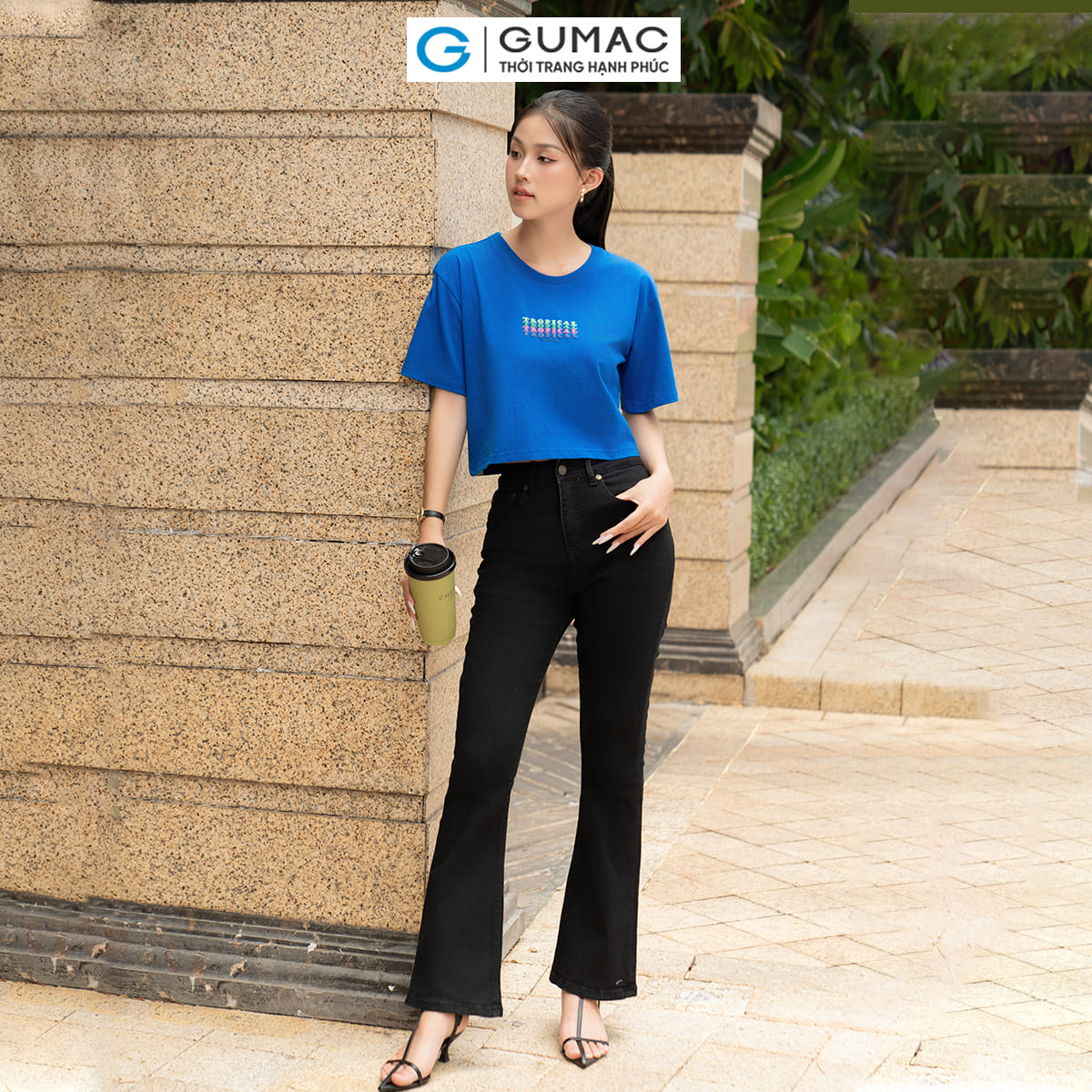[20H 6.7 - 9.7| Voucher 10-18%] Áo thun nữ in phối màu thời trang GUMAC ATE05063