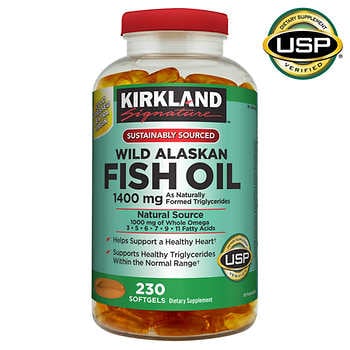 [HCM]Dầu cá Kirkland Signature Wild Alaskan 230v