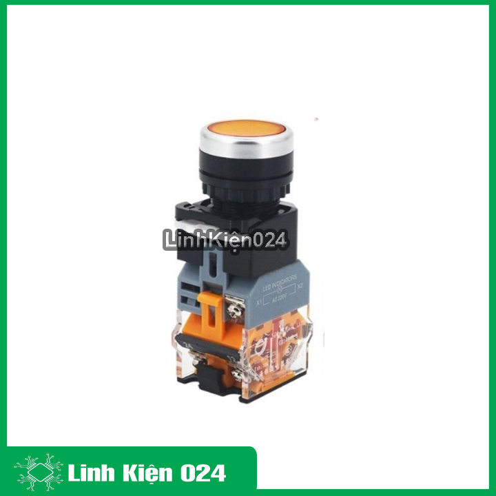 Nút nhấn đề giữ có đèn la38 380v-10a 1 thường đóng 1 thường mở
