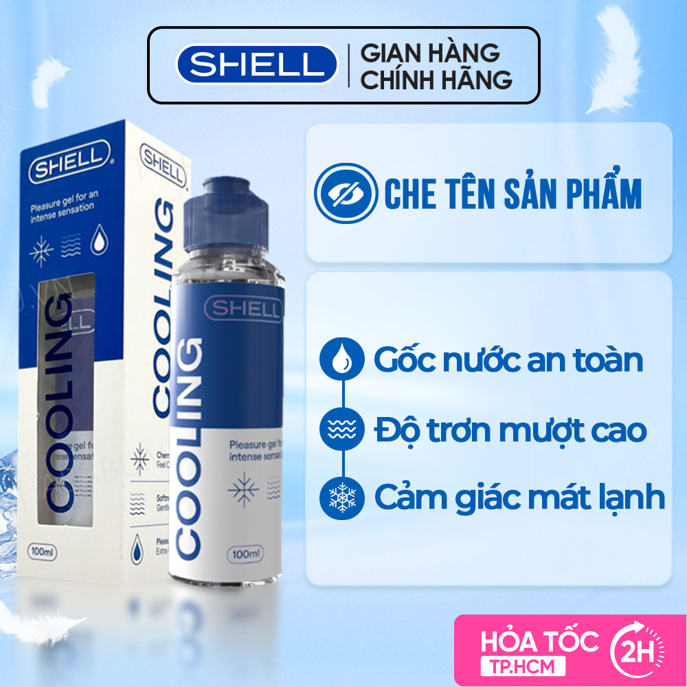 Gel bôi trơn mát lạnh Shell Cooling - Chai 100ml | SHELL CHÍNH HÃNG