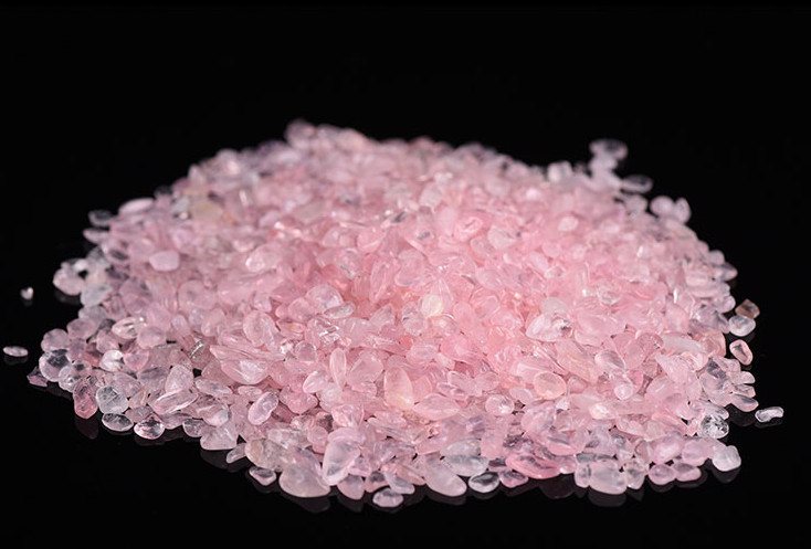 50g Đá thạch anh hồng vụn tự nhiên 100%