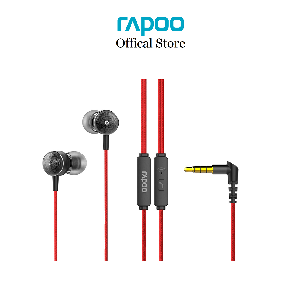 Tai nghe nhét tai Rapoo E28 Giắc 3.5mm