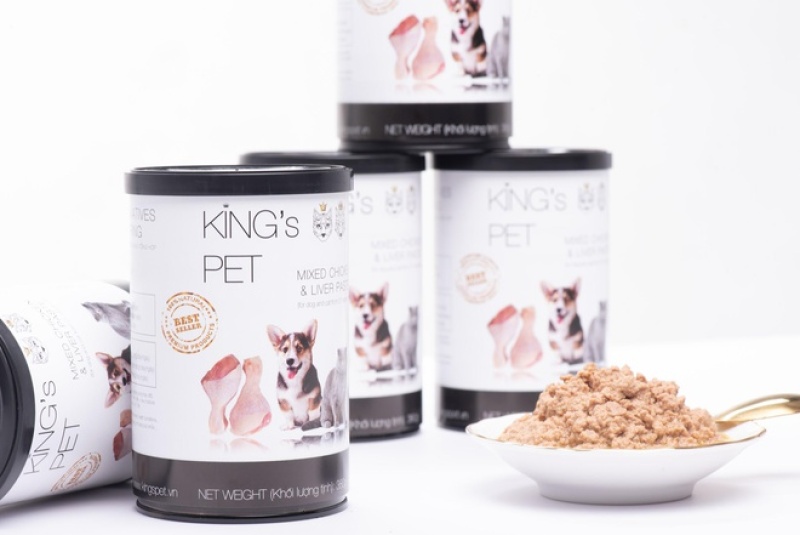 Pate KING’s PET cho chó mèo lon 380g