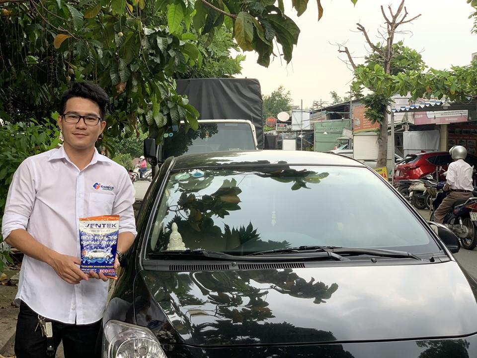 [HCM]Bột rửa xe xe không chạm Ventek 500g