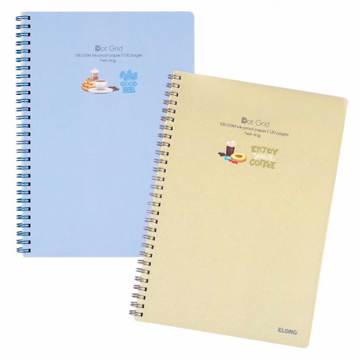 [DA ĐEN] KLONG Vở Lò Xo Kép Dot Grid B5 - 120 Trang; MS: 578