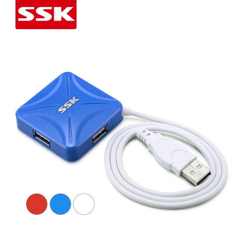 Bộ chia USB 4 cổng SSK SHU027 Xanh