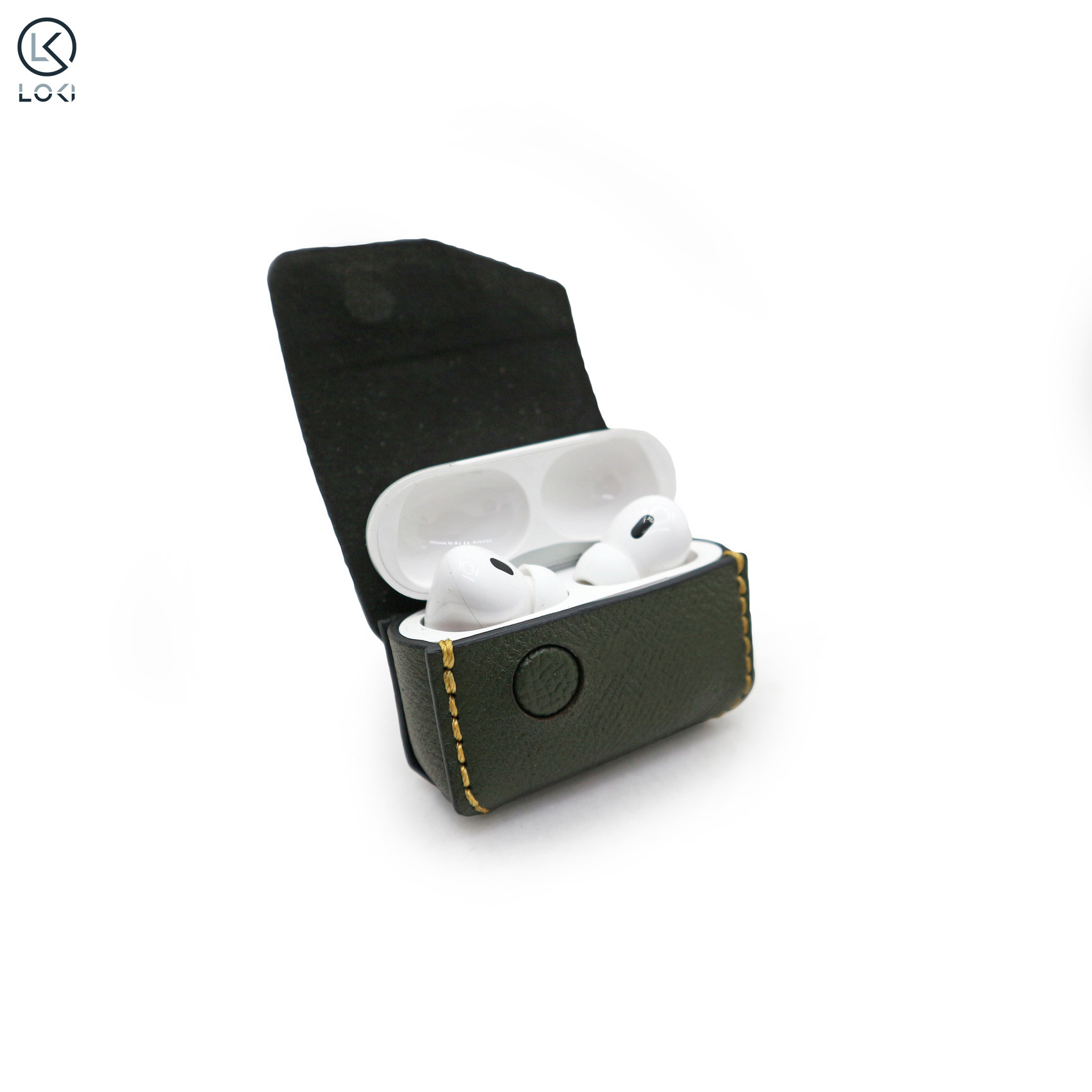 Bao da Airpods Pro - [Da thật 100% - Handmade - Free khắc tên] Manory Leather