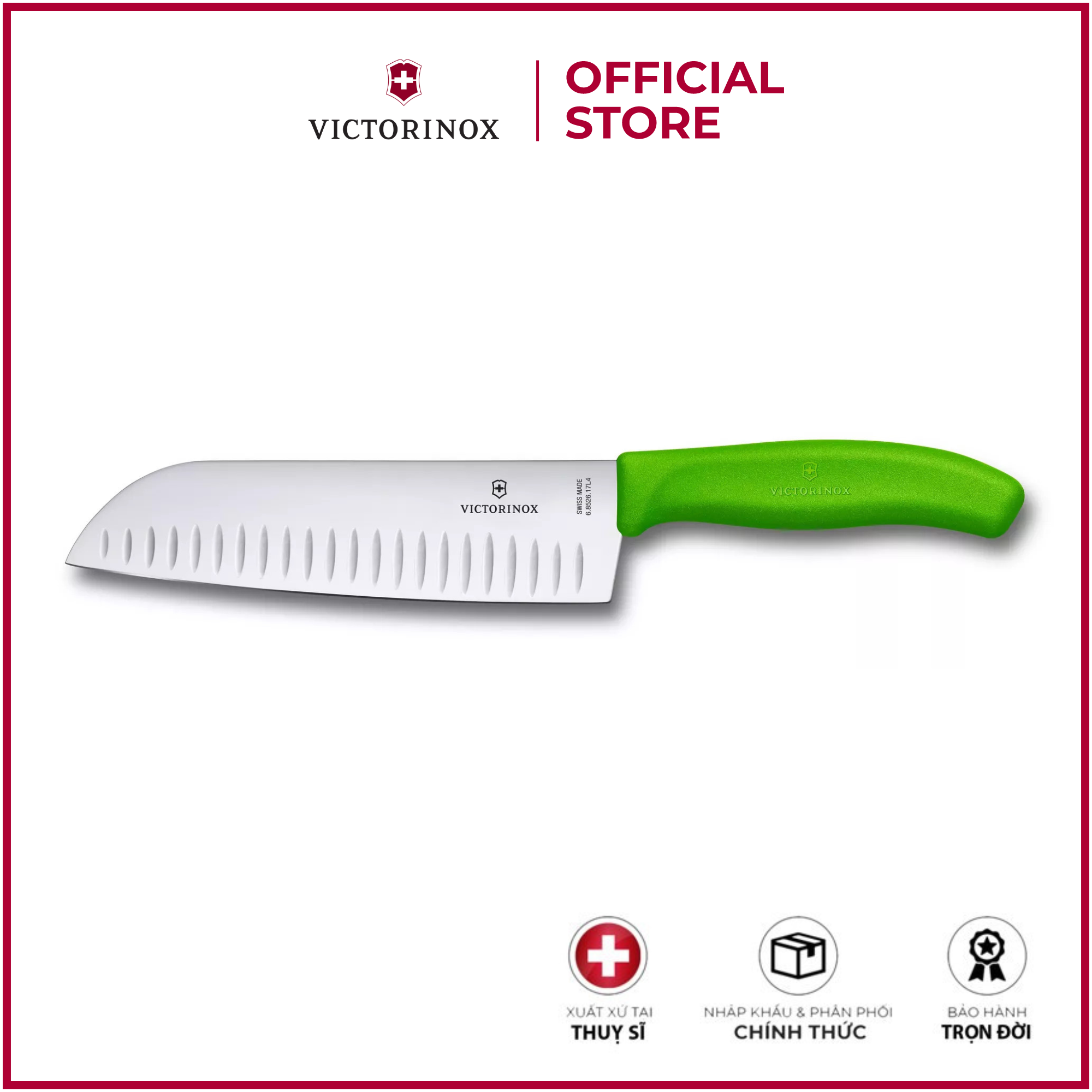 Dao bếp Victorinox Santoku knife fluted edge