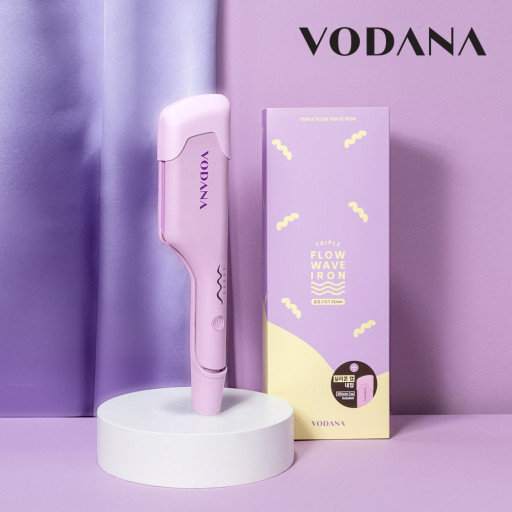 Hair Waving Triple VODANA Korean curler 32mm 40mm iron curling wave