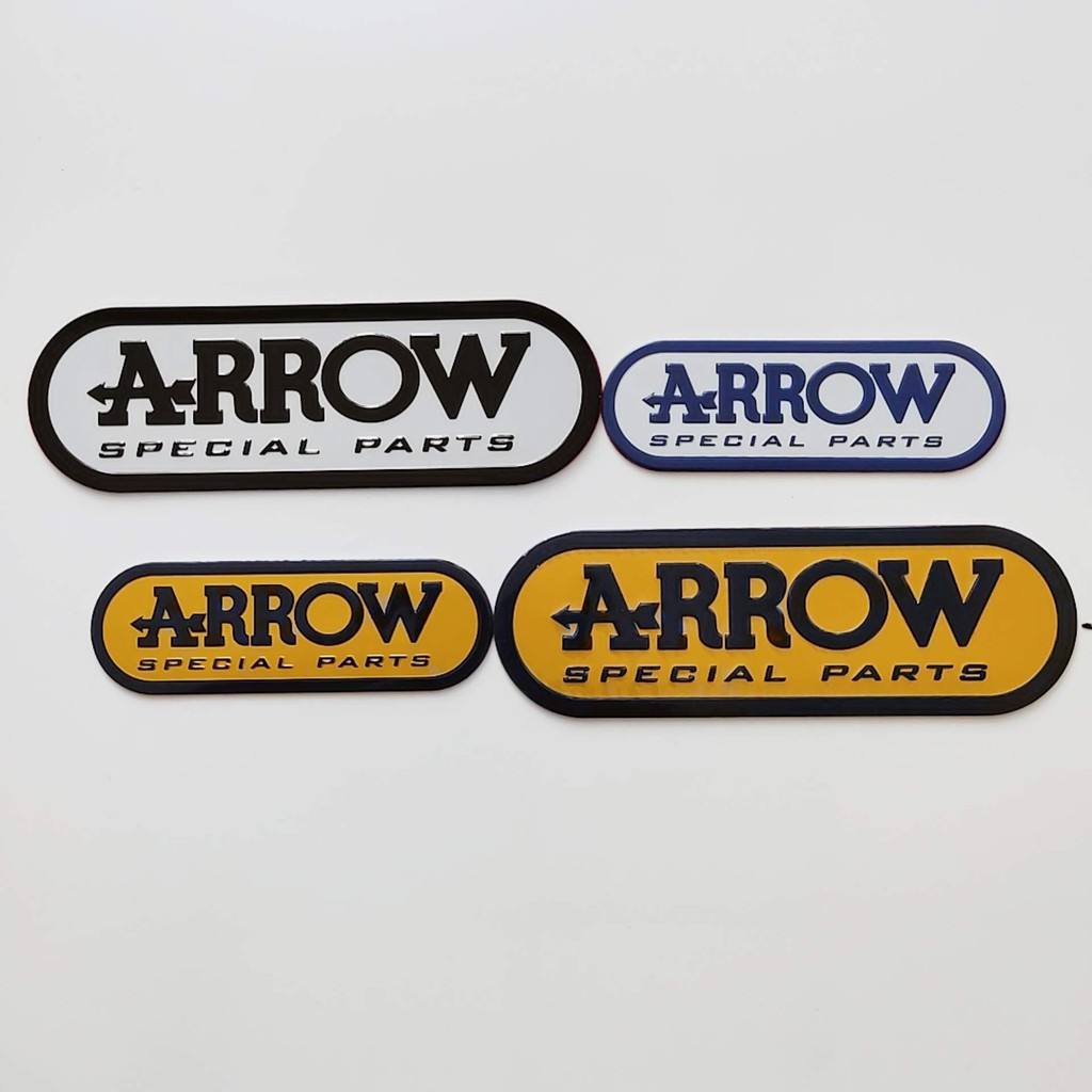 Tem Logo Arrow Bằng Nhôm Nhiều Mẫu