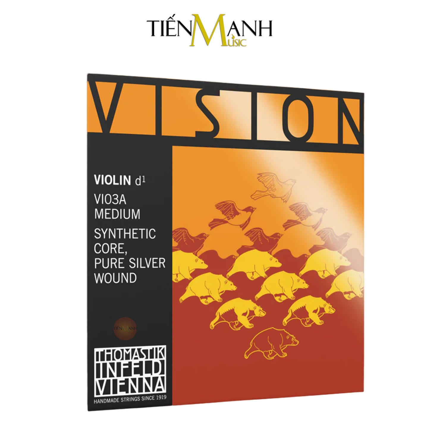 [Chính Hãng] Dây Đàn Violin Thomastik-Infeld Vision VI100 Synthetic Core Full Set 4/4 Strings