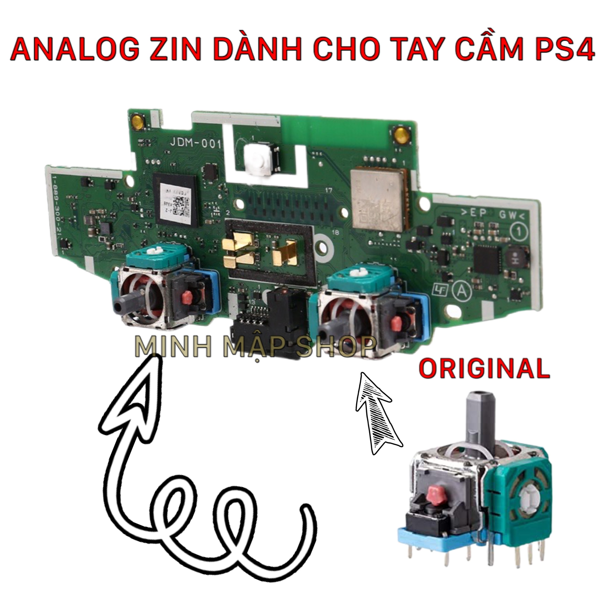 Zin analog for Dualshock PS4 controller