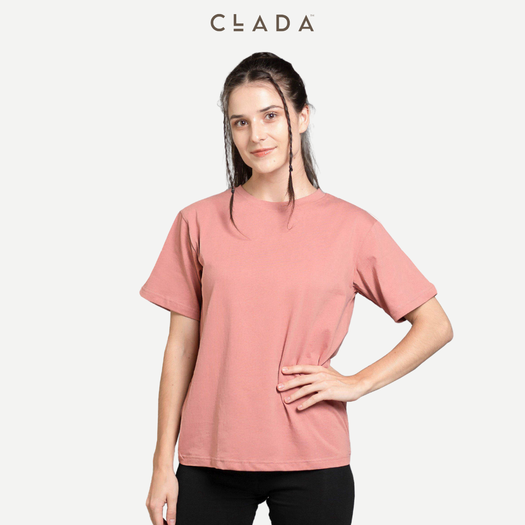 Áo Thun Cotton Nữ Tee Basic Thương Hiệu CLADA - AL001