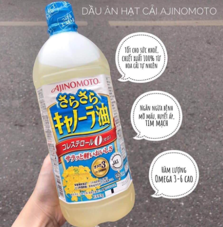 Dầu hạt cải Ajinomoto chai 1L