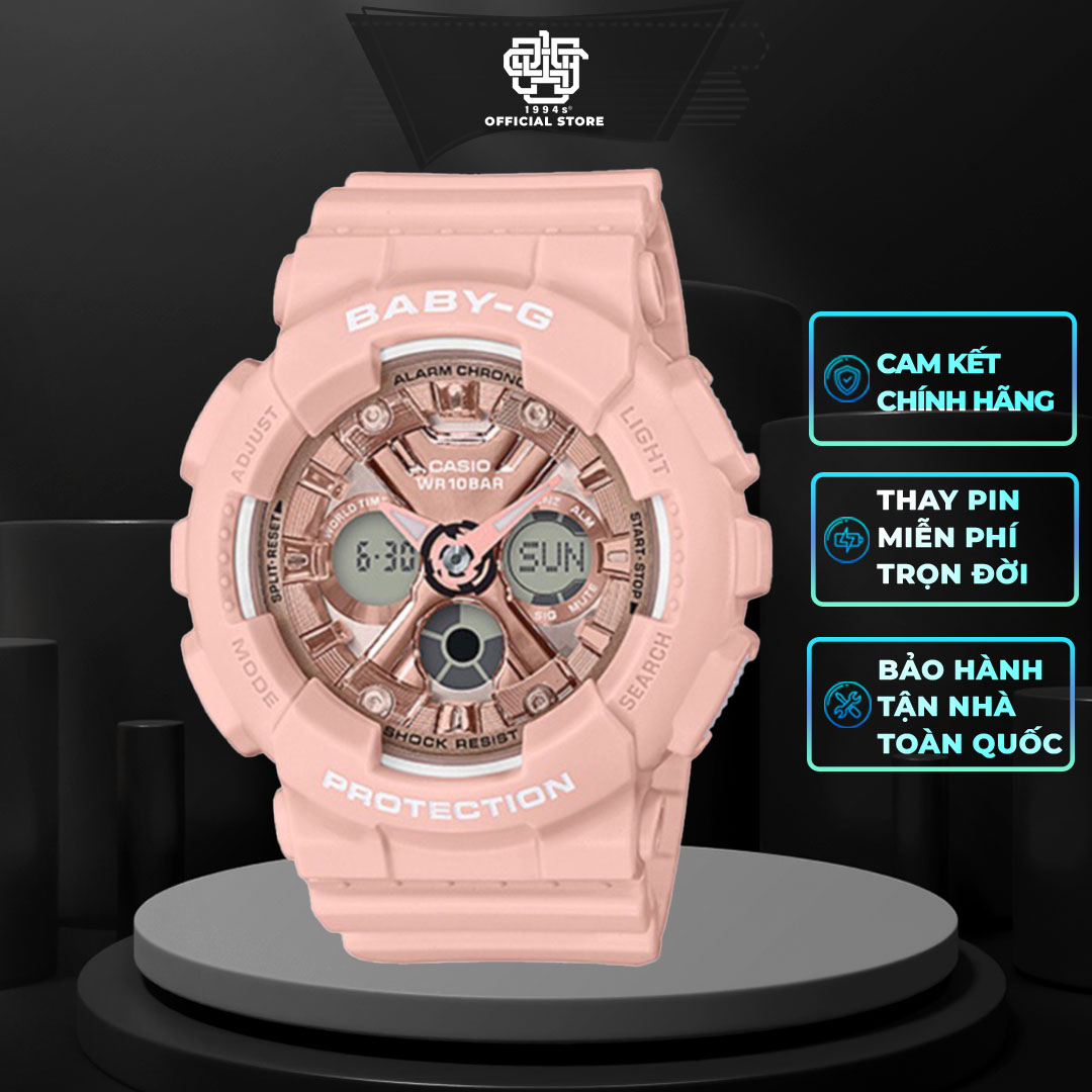ĐỒNG HỒ NỮ C.A.S.I.O BABY-G BA-130-4A HÀNG CHÍNH HÃNG