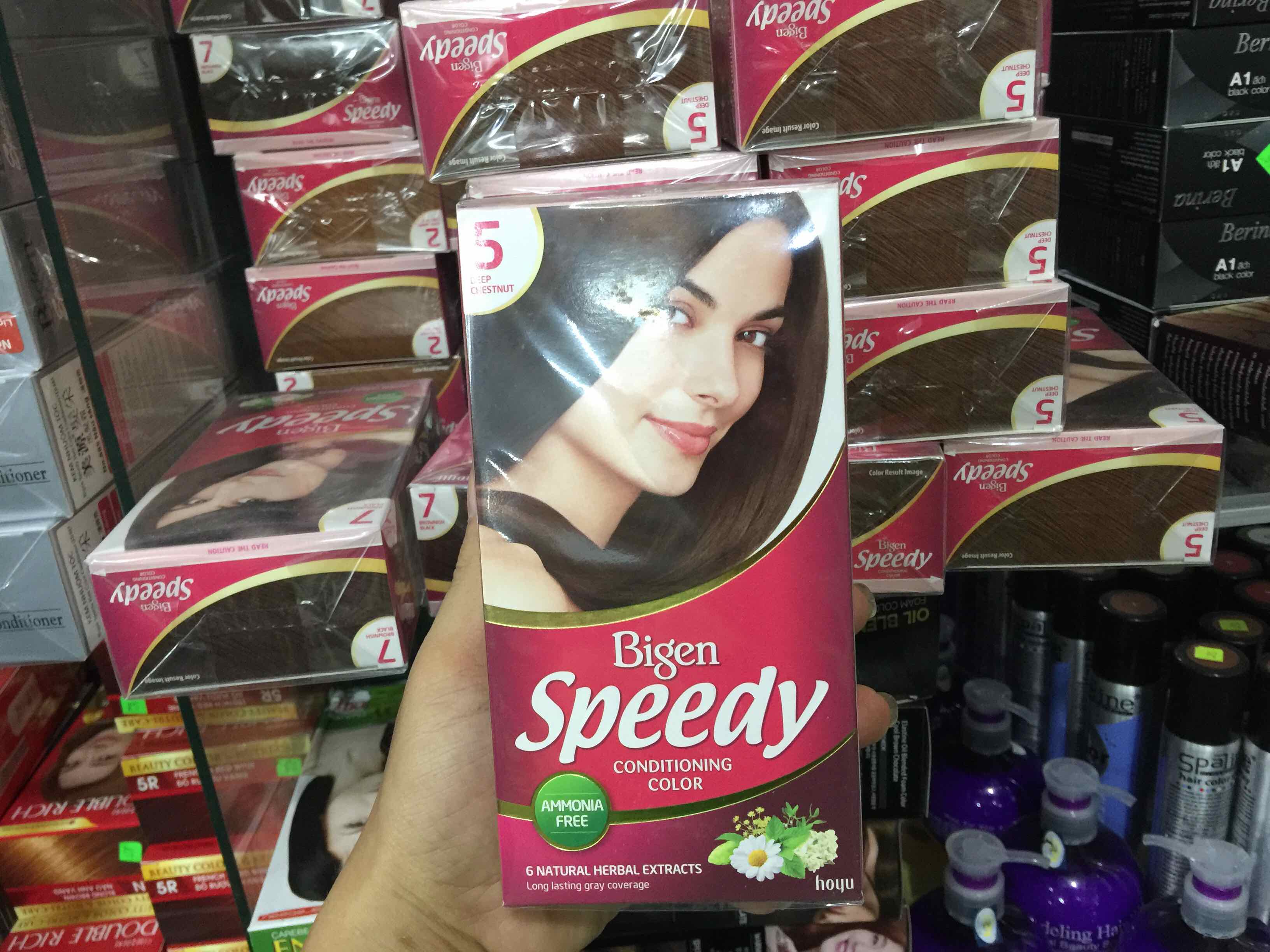 [HCM]Thuốc Nhuộm Tóc Bigen Speedy số 5 Nâu hạt dẻ đậm
