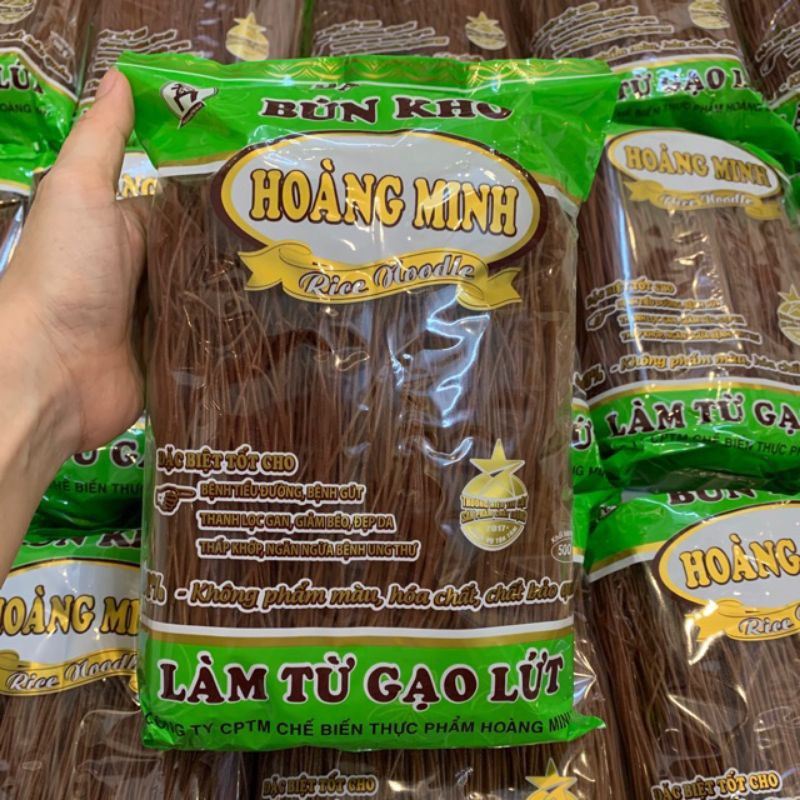 Bún Gạo Lứt Đỏ Mới Loại Đặc Biệt Ngon Hoàng Minh|500G