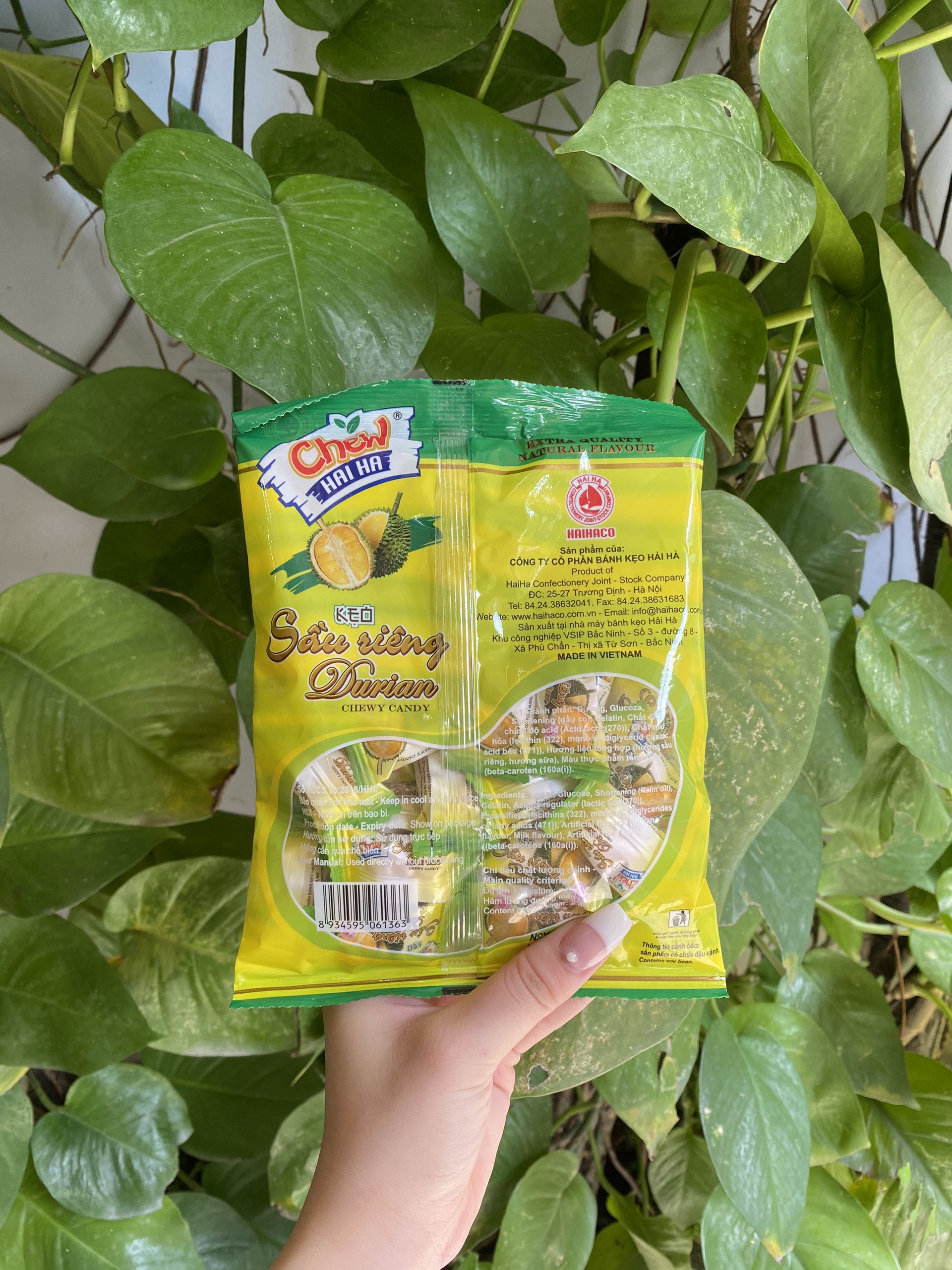Kẹo Mềm Chew Hải Hà Hương Sầu Riêng (Gói 100g)