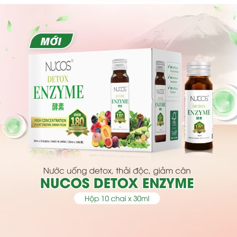 Nucos Detox Enzyme 30ml x 10 Bottles
