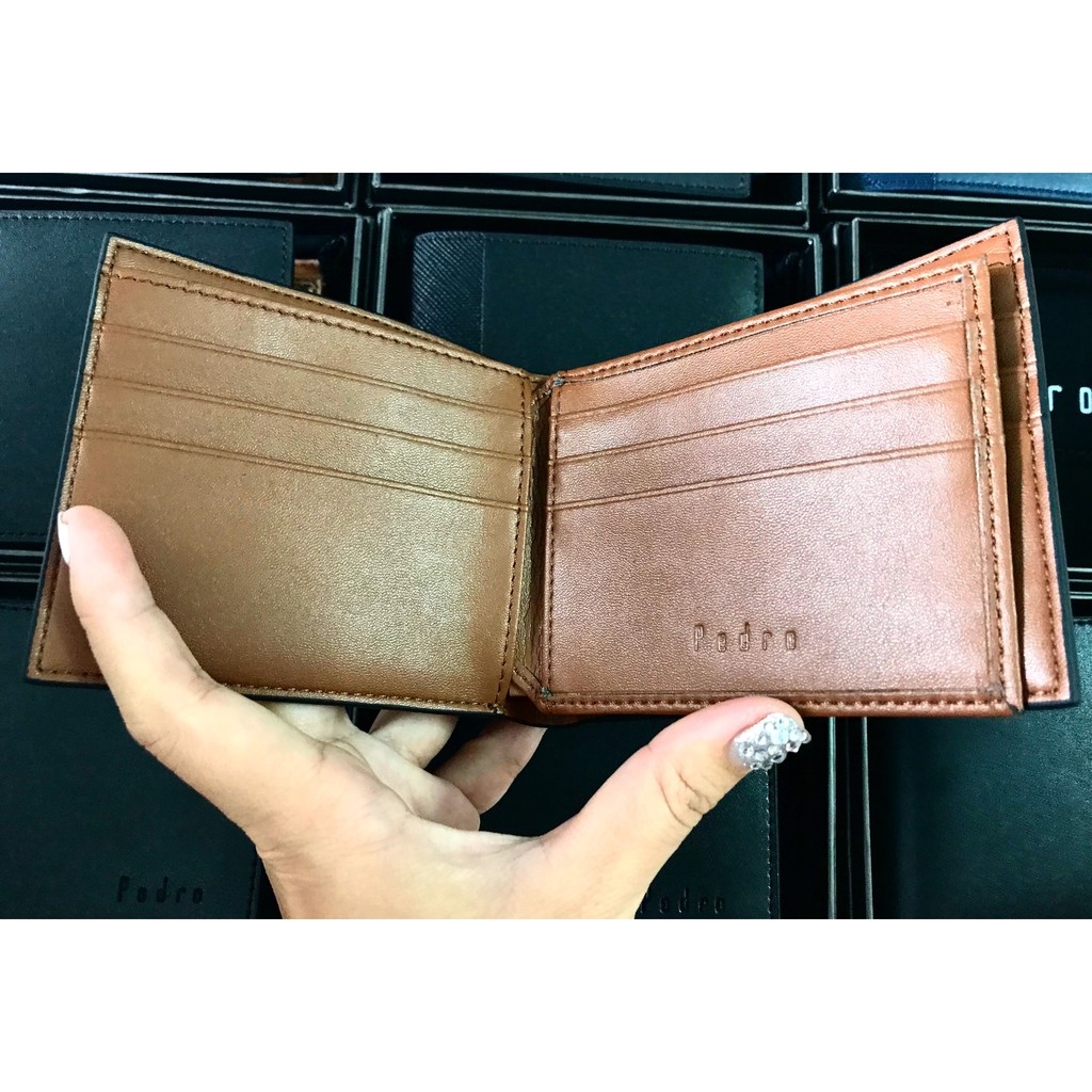▩  Ví nam Pedro da  full box và túi giấy hãng ( Có Hộp)