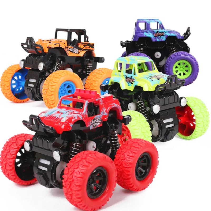 Xe đồ chơi cho bé trai, xe ô tô bánh đà vượt địa hình cho trẻ em nhào lộn 360 độ chạy đà cực mạnh bằng nhựa nguyên sinh ABS BBShine – DC056