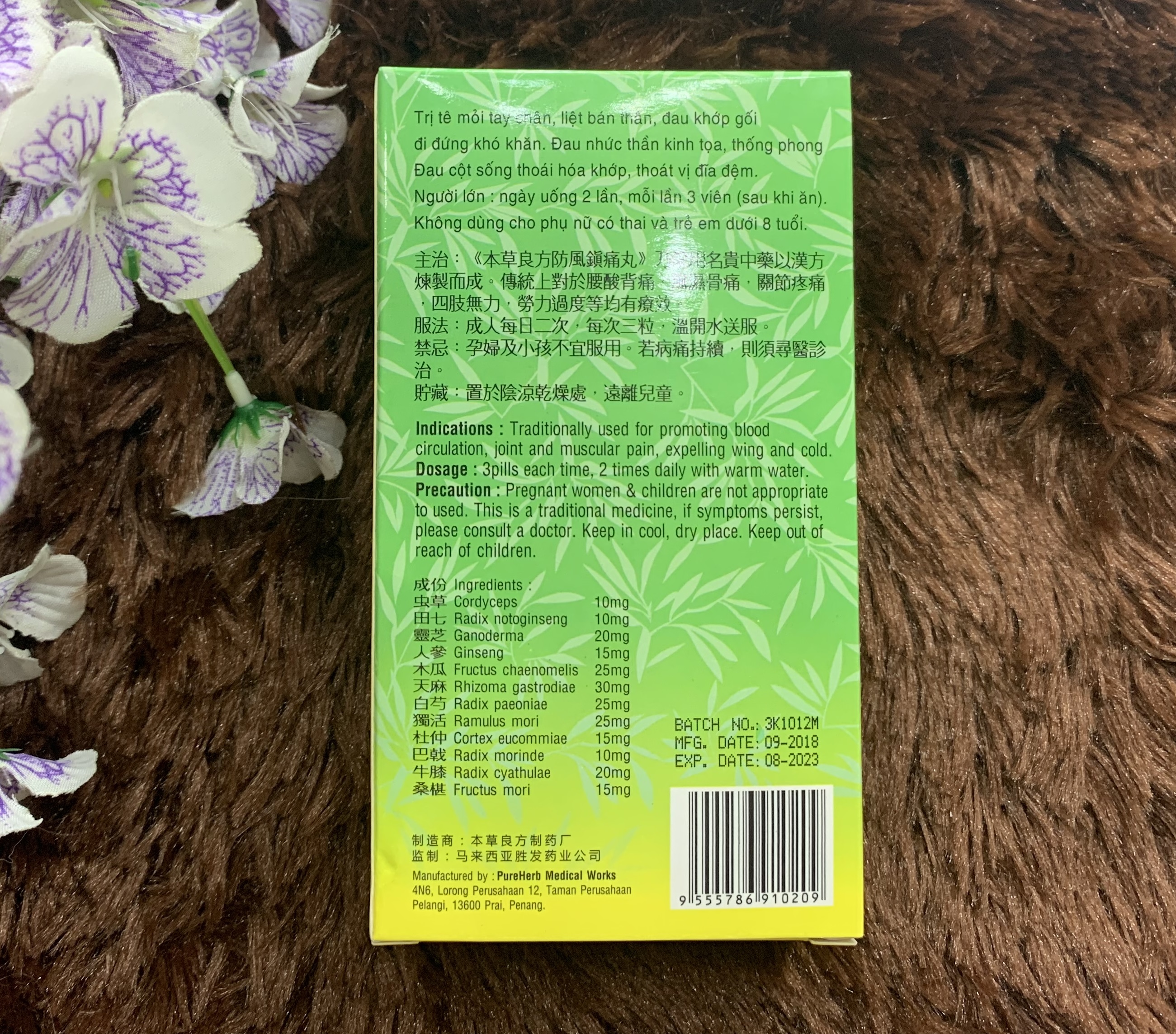 Phòng Phong Chấn Thống Hoàn - 60v