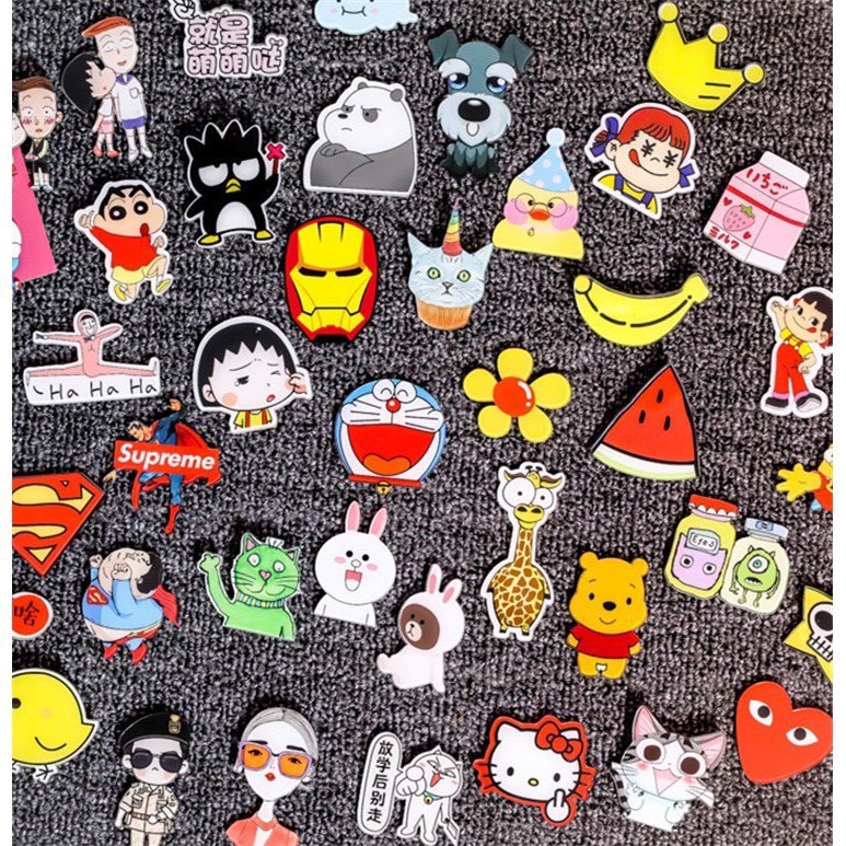 Pin Cài , Sticker cài Balo siêu đáng yêu