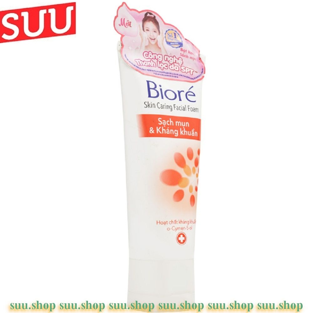 Sữa Rửa Mặt Biore 50g Sạch Mụn Và Kháng Khuẩn