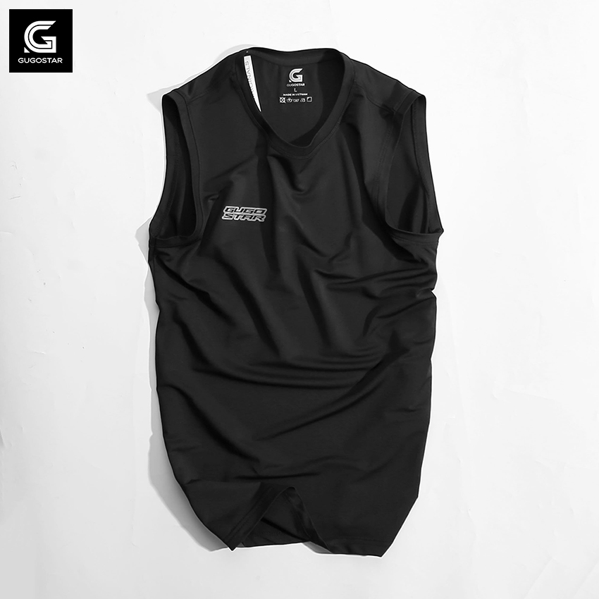 Áo thun nam sát nách drico g526 gugostar, chất thể thao siêu mát, co giãn 4 chiều